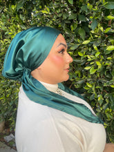 Luxe Satin Non-Slip Pretied - Teal Green-pretieds-The Little Tichel Lady