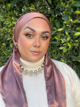 Luxe Satin Non-Slip Pretied - Rose Gold-pretieds-The Little Tichel Lady