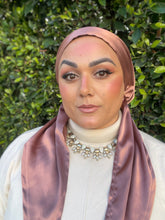 Luxe Satin Non-Slip Pretied - Rose Gold-pretieds-The Little Tichel Lady