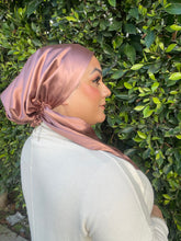 Luxe Satin Non-Slip Pretied - Rose Gold-pretieds-The Little Tichel Lady