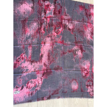 Tie Dye Turkish Cotton Textured Square - Gray/Pink-Squares-The Little Tichel Lady