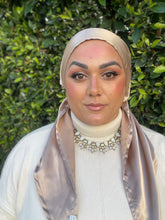 Luxe Satin Non-Slip Pretied - Champagne-pretieds-The Little Tichel Lady