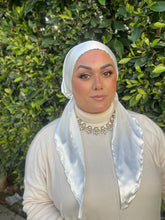 Luxe Satin Non-Slip Pretied - Cream-pretieds-The Little Tichel Lady