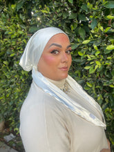 Luxe Satin Non-Slip Pretied - Cream-pretieds-The Little Tichel Lady