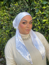 Luxe Satin Non-Slip Pretied - White-pretieds-The Little Tichel Lady