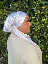 Luxe Satin Non-Slip Pretied - White-pretieds-The Little Tichel Lady