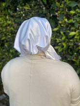 Luxe Satin Non-Slip Pretied - White-pretieds-The Little Tichel Lady