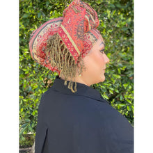 Israeli Pashmina Print Headwrap - Saffron-Long Wrap-The Little Tichel Lady