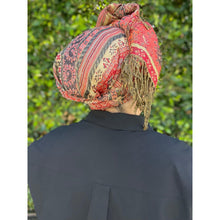 Israeli Pashmina Print Headwrap - Saffron-Long Wrap-The Little Tichel Lady