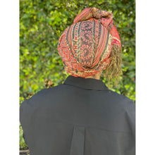 Israeli Pashmina Print Headwrap - Saffron-Long Wrap-The Little Tichel Lady