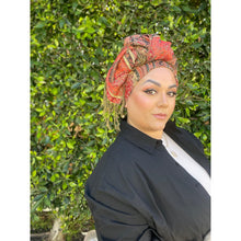 Israeli Pashmina Print Headwrap - Saffron-Long Wrap-The Little Tichel Lady
