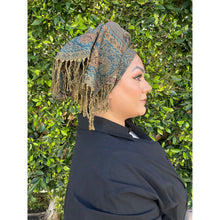 Israeli Pashmina Print Headwrap - Deep Green-Long Wrap-The Little Tichel Lady