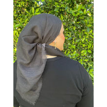 Ombre Cotton Square - Mauve/Black-Squares-The Little Tichel Lady