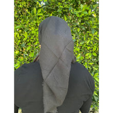 Ombre Cotton Square - Mauve/Black-Squares-The Little Tichel Lady