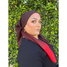 Ombre Cotton Square - Wine/Cherry-Squares-The Little Tichel Lady