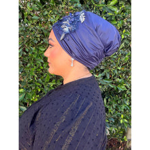 Elegant Slip-On Headcover - Navy Metallic-Specialty Items-The Little Tichel Lady
