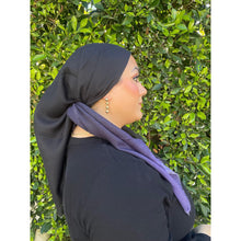 Ombre Cotton Square - Purple/Black-Squares-The Little Tichel Lady