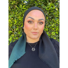 Ombre Cotton Square - Green/Black-Squares-The Little Tichel Lady