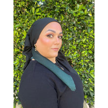 Ombre Cotton Square - Green/Black-Squares-The Little Tichel Lady