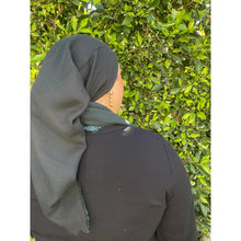 Ombre Cotton Square - Green/Black-Squares-The Little Tichel Lady