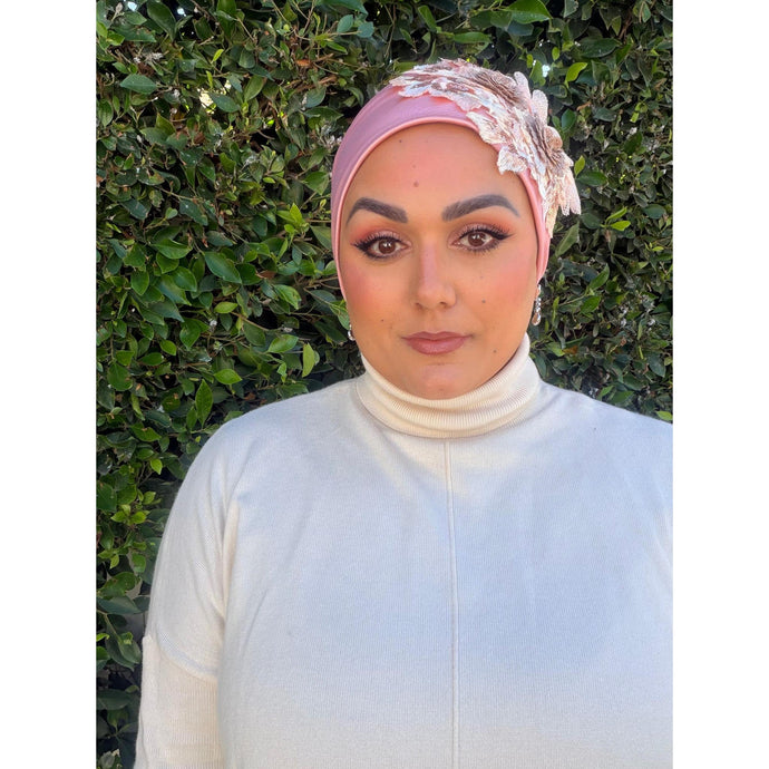 Elegant Slip-On Headcover - Rose Gold-Specialty Items-The Little Tichel Lady