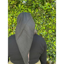 Ombre Cotton Square - Peach-Neutral/Black-Squares-The Little Tichel Lady