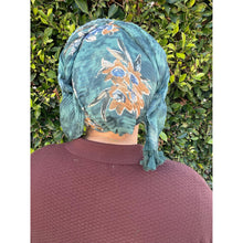 Cozy Israeli Print Headwrap + Tassel Details - Tie-Dye Floral-Long Wrap-The Little Tichel Lady
