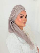 Signature XL Israeli Cotton Square - Dusty Purple-square-The Little Tichel Lady