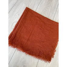 Israeli Boheme Gauzy Long Wrap - Rust-Long Wrap-The Little Tichel Lady