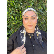 YSL Authentic Vintage Designer Headscarf, Floral Bloom-Designer headscarf-The Little Tichel Lady