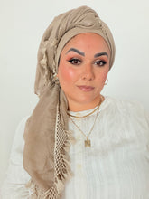 Signature XL Israeli Cotton Square - Neutral-square-The Little Tichel Lady