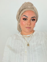 Signature XL Israeli Cotton Square - Neutral-square-The Little Tichel Lady