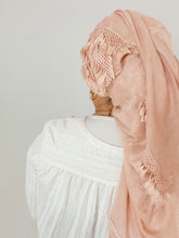 Signature XL Israeli Cotton Square - Peachy-square-The Little Tichel Lady