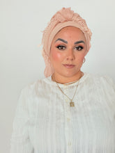 Signature XL Israeli Cotton Square - Peachy-square-The Little Tichel Lady