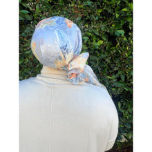 Rinati Lakel - Yom Yom, Calm Blue Floral-Specialty Items-The Little Tichel Lady
