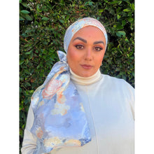 Rinati Lakel - Yom Yom, Calm Blue Floral-Specialty Items-The Little Tichel Lady