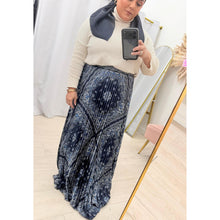 Patchwork Paisley Pleated Maxi Skirt-skirt-The Little Tichel Lady