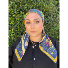 Gucci Authentic Vintage Designer Headscarf, Royal Flora-Designer headscarf-The Little Tichel Lady