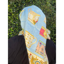 Gucci Authentic Vintage Designer Headscarf, Teacups & Cherubs-Designer headscarf-The Little Tichel Lady