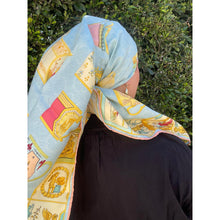 Gucci Authentic Vintage Designer Headscarf, Teacups & Cherubs-Designer headscarf-The Little Tichel Lady