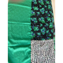 Israeli Harmonia 3-in-1 Headwraps - Black/Emerald Floral-Long wrap-The Little Tichel Lady