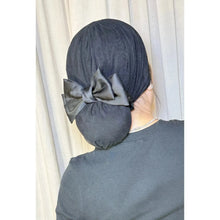 Avigail Lahiani, Headpiece - Black Bow Scrunchie-Headband-The Little Tichel Lady
