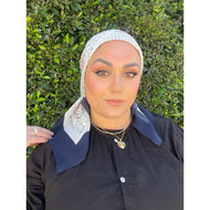 YSL Authentic Designer Headscarf, Floral Panels-Designer headscarf-The Little Tichel Lady