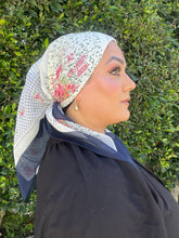 YSL Authentic Designer Headscarf,  Floral Panels