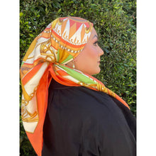 Lancel Authentic Vintage Designer Headscarf, Nautical Print-Designer headscarf-The Little Tichel Lady