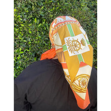 Lancel Authentic Vintage Designer Headscarf, Nautical Print-Designer headscarf-The Little Tichel Lady