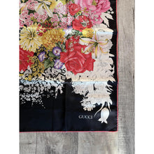 Gucci Authentic Vintage Designer Headscarf, Vivid Flora-Designer headscarf-The Little Tichel Lady
