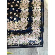 YSL Authentic Designer Headscarf, Navy Floral-Designer headscarf-The Little Tichel Lady