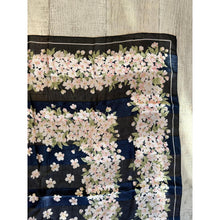 YSL Authentic Designer Headscarf, Navy Floral-Designer headscarf-The Little Tichel Lady