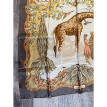Ferragamo Authentic Vintage Designer Headscarf, Safari Story-Designer headscarf-The Little Tichel Lady
